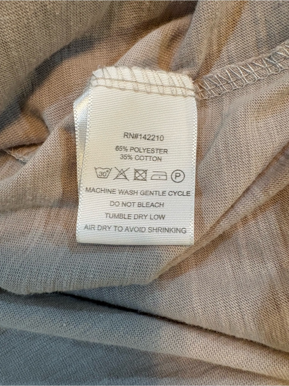 Mersea One Size Oversized Taupe Coastal Slub Knit Top Side Slits - Picture 13 of 13